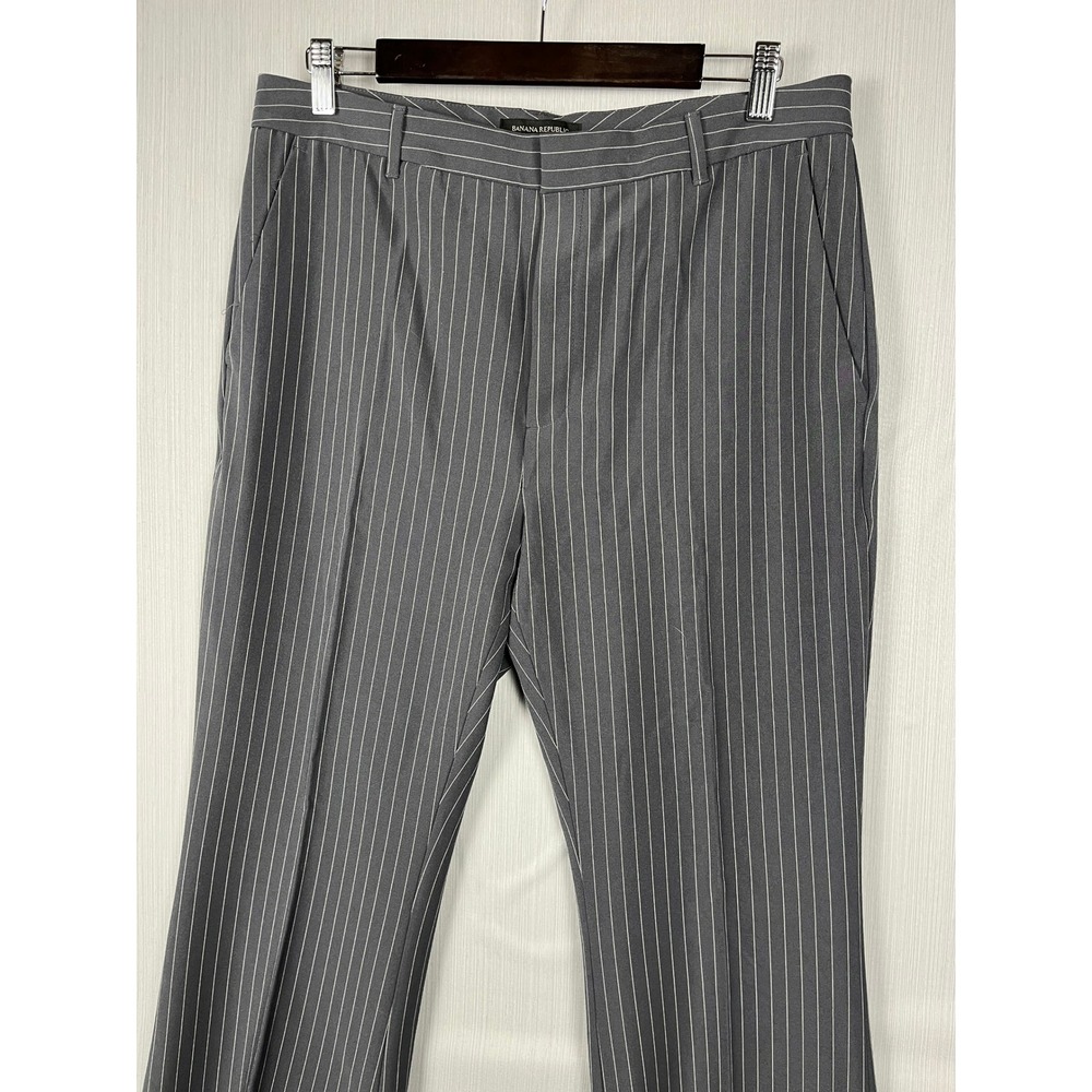 Banana Republic Womens 10 Bootcut Pants Sculpted Stretch Pinstripe Trouser NWOT - Picture 3 of 9